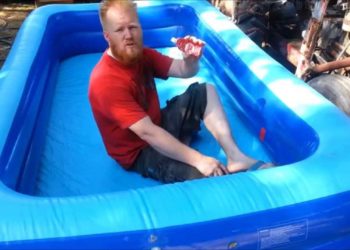 What can I use to patch an inflatable pool?