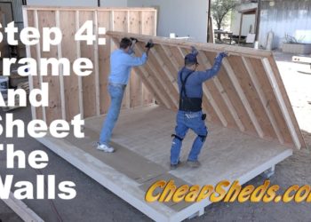 How tall should the walls be on a shed?