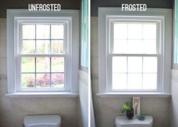 Can you frost a bathroom window?