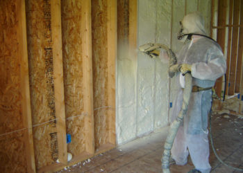how to get spray foam insulation off glasses