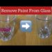 how to remove paint thinner from glass