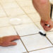 best way to clean grout dust off tiles