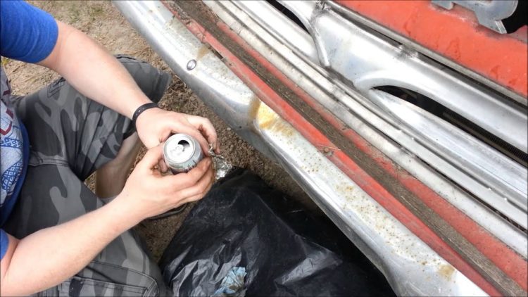 remove rust from chrome bumper