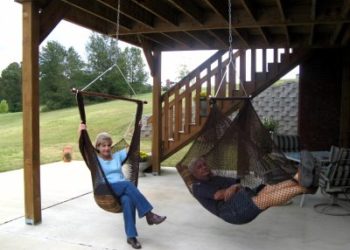 hang hammock under deck