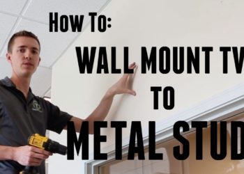 hanging tv on wall with steel studs