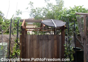 How can I make my gravity fed shower more powerful?