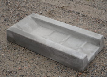 What is a gutter splash block?