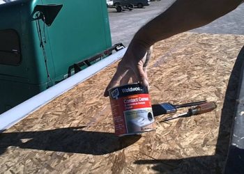 How do you repair a rubber roof on an RV?