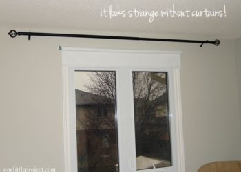 how to put up drapery rods