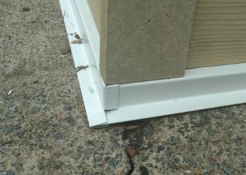 flashing where siding meets concrete