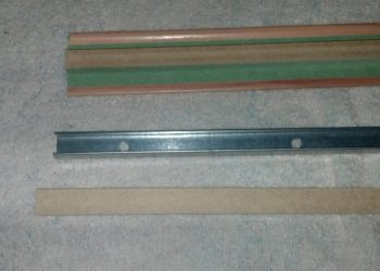 How do you install laminate T molding on concrete?