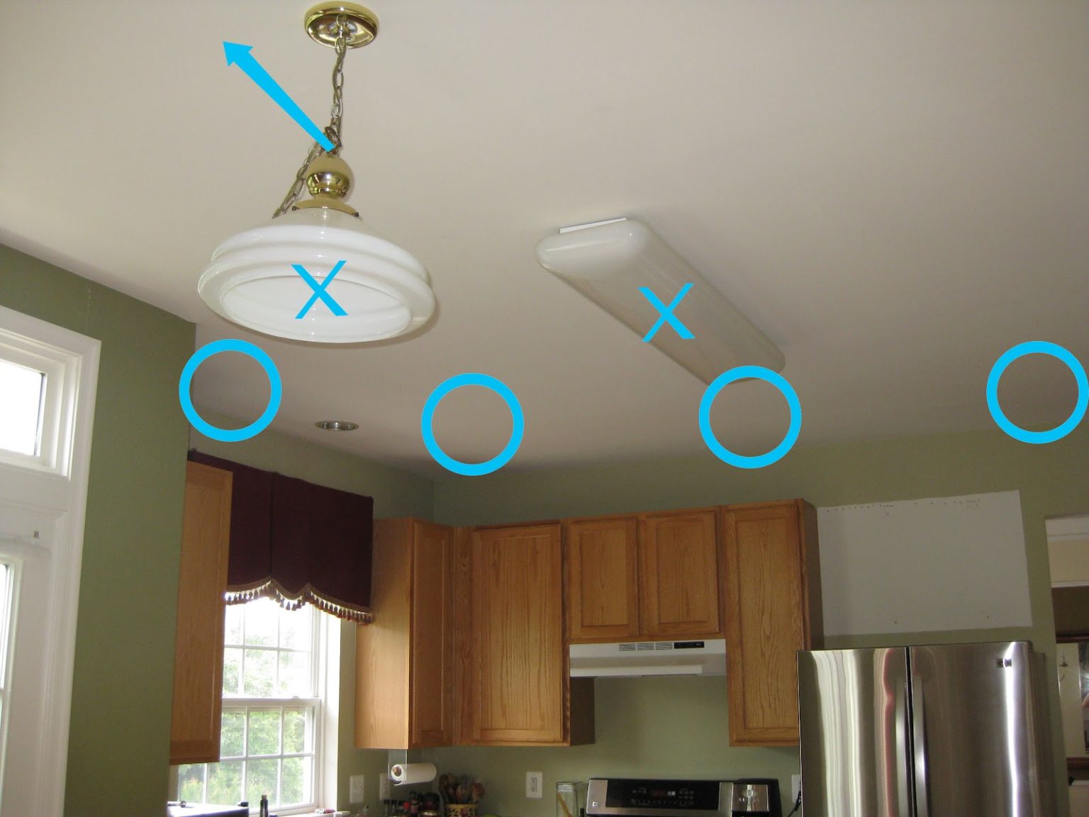convert kitchen recessed lighting to led