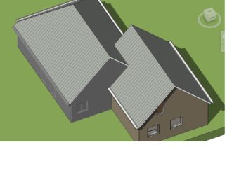 how to join two gable roofs together