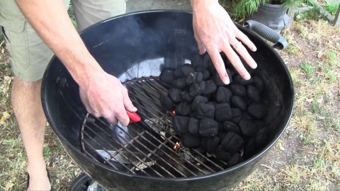 How do you keep a charcoal BBQ lit?