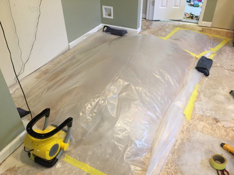 wet subfloor