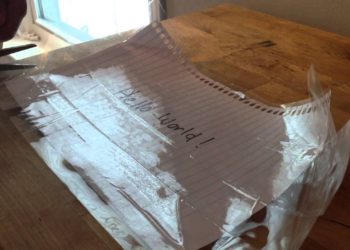 how to do lamination of paper at home