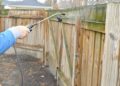 how to clean a metal fence