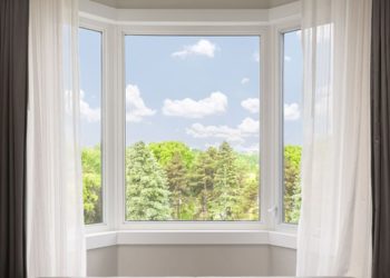best way to put curtains on a bay window