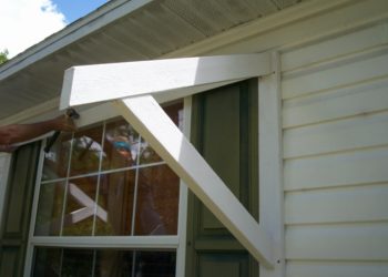 diy awning wood