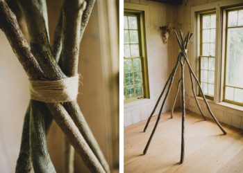how to tie a 5 pole teepee