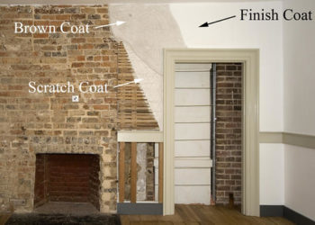brown coat plaster