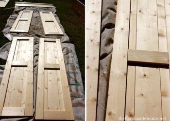 How do you make homemade shutters?