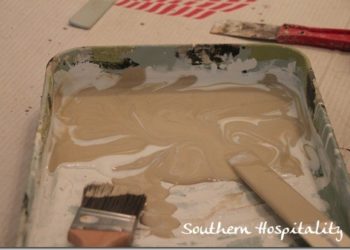 mixing glaze with paint