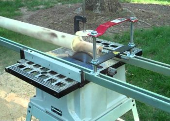 homemade log tenon cutter