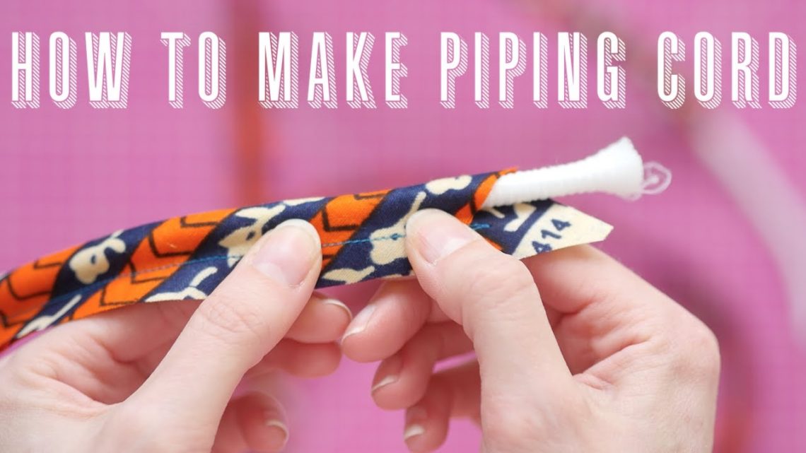 How do you make piping for cushions?