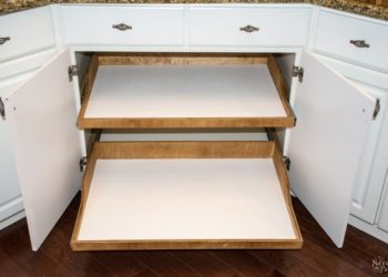 diy cabinet pull out shelves