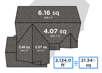 how do you measure a roof in squares