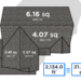 how do you measure a roof in squares