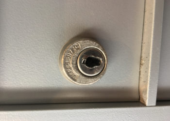 drill mailbox lock