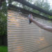 spray paint faux wood blinds