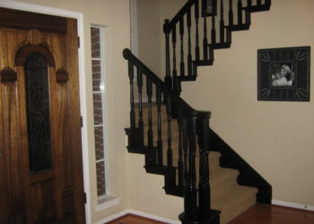 how to paint wooden stair spindles