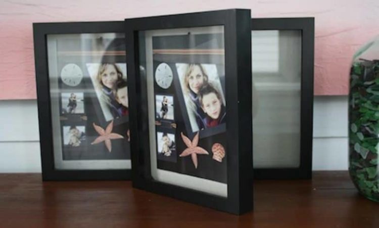 What do you put inside a shadow box?