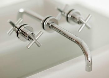 How do you clean polished nickel hardware?