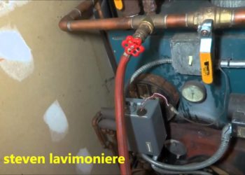 How do you purge air from a gas boiler?
