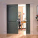 How do you raise a pocket door?
