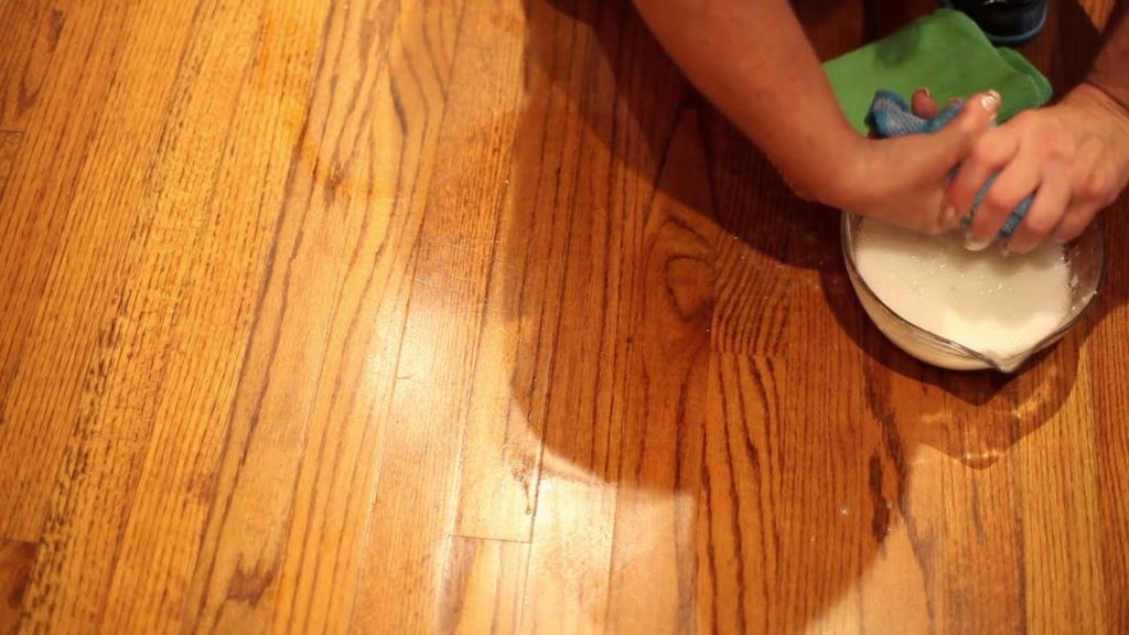 How do you remove Quick Shine from laminate flooring?