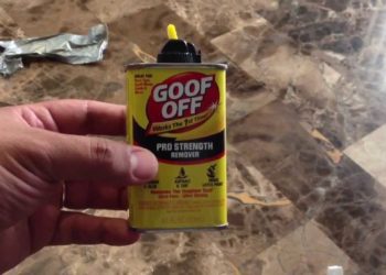 how to clean tape residue off metal