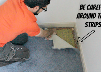 how to remove old carpet tack strips