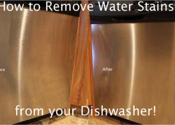 how to get hard water stains off stainless steel