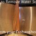 how to get hard water stains off stainless steel