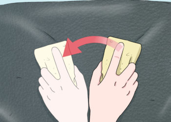 how to get paint off leather