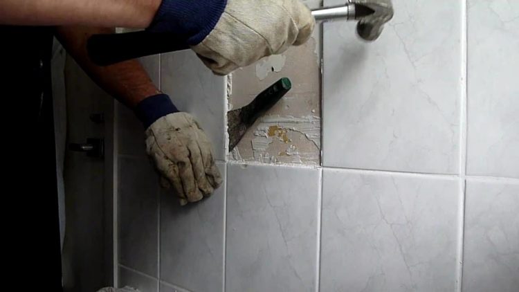 how to remove wall tiles from plasterboard