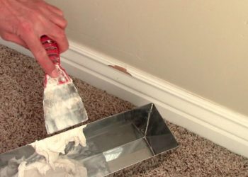How do you fix water damaged baseboards?