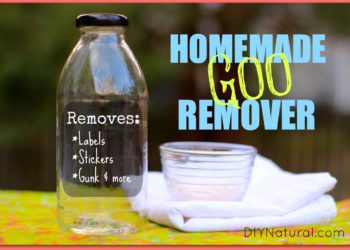 remove adhesive from glass