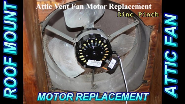 attic fan motor replacement cost