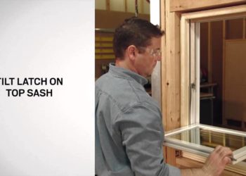 What are the parts of a double hung window?